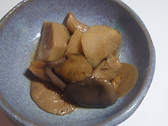 里いもときのこの当座煮